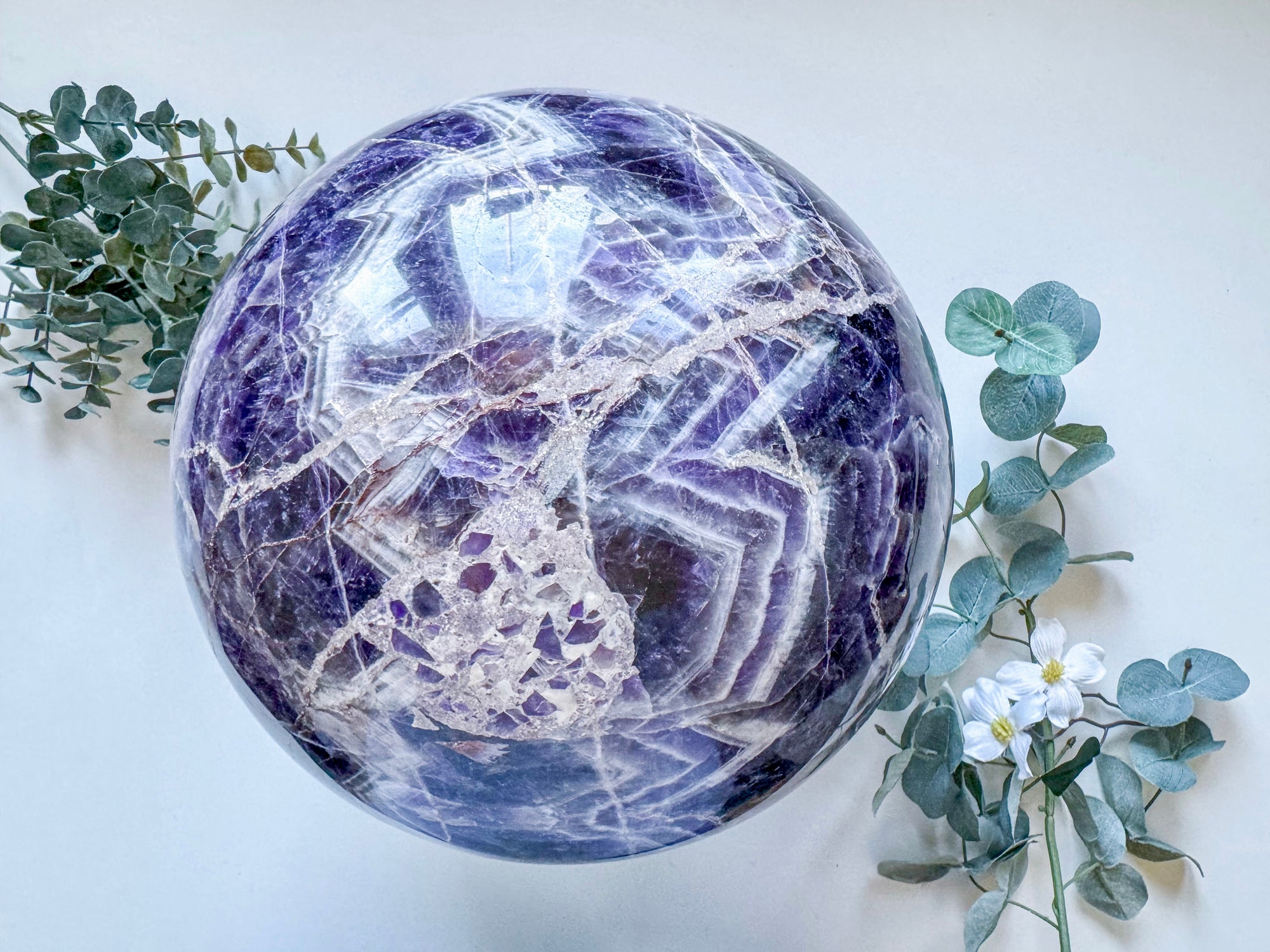 Dream Amethyst (Chevron Amethyst) XXL Sphere|| Brazil