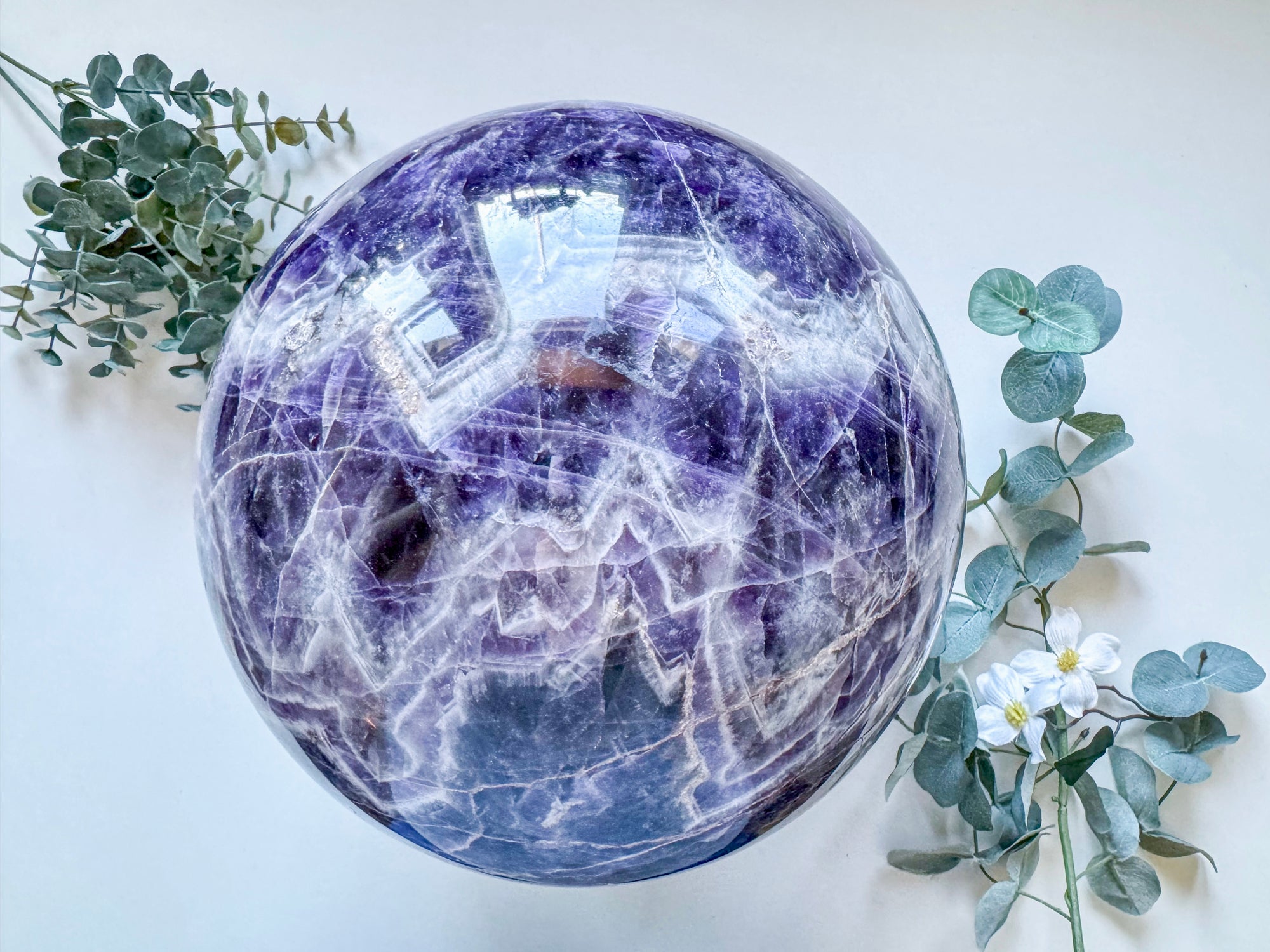 Dream Amethyst (Chevron Amethyst) XXL Sphere|| Brazil