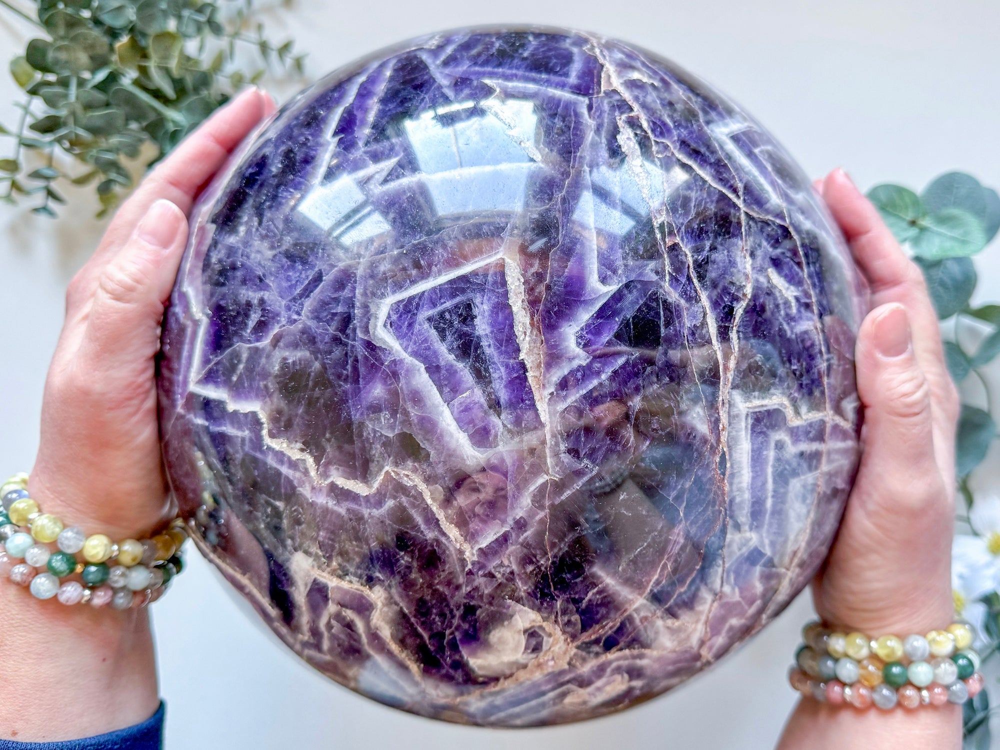 Dream Amethyst (Chevron Amethyst) XXL Sphere|| Brazil