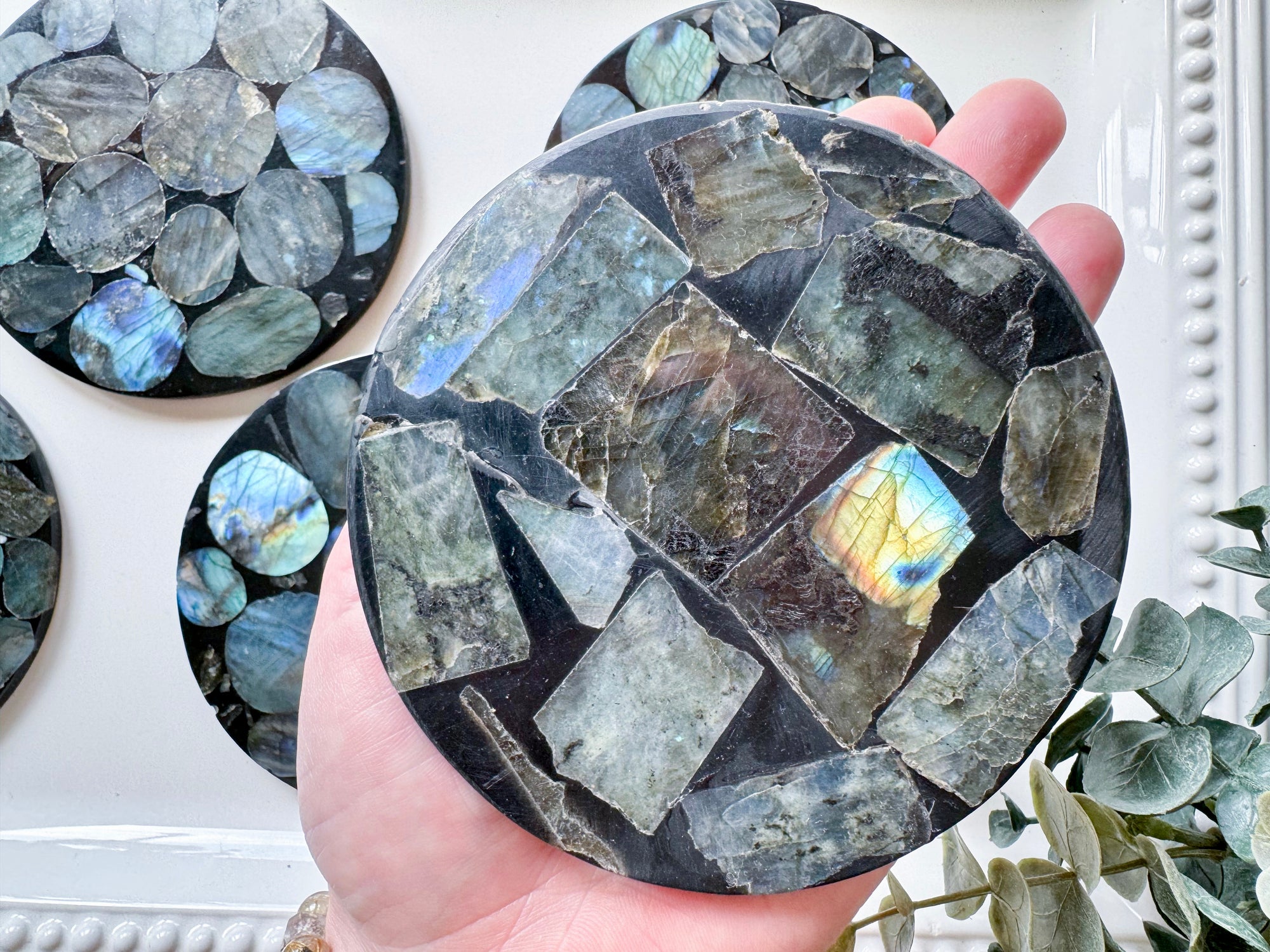 Labradorite Charging Plate