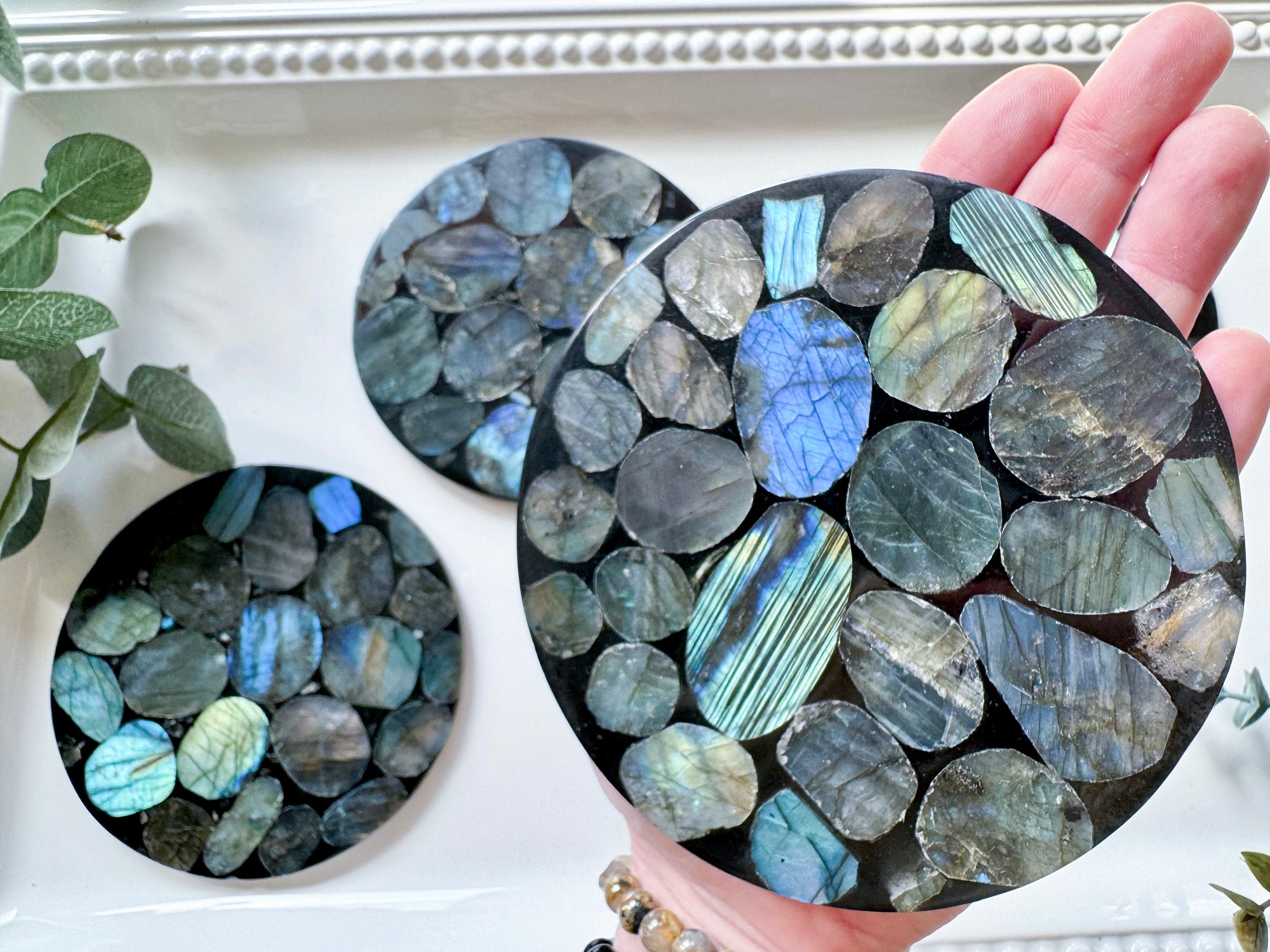 Labradorite Charging Plate