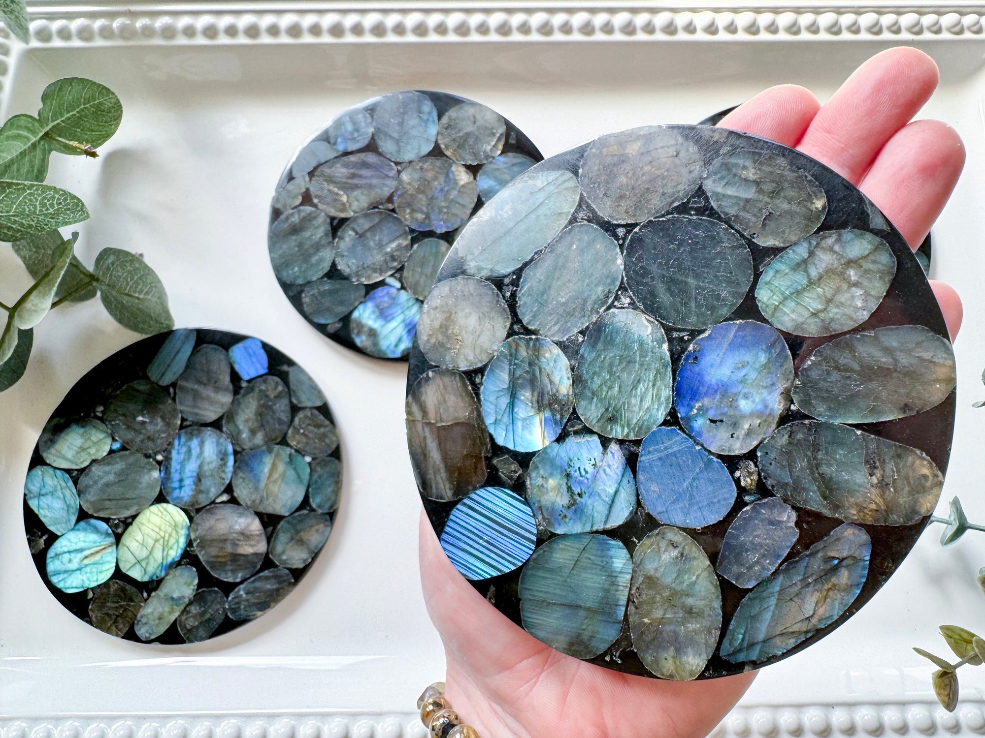 Labradorite Charging Plate