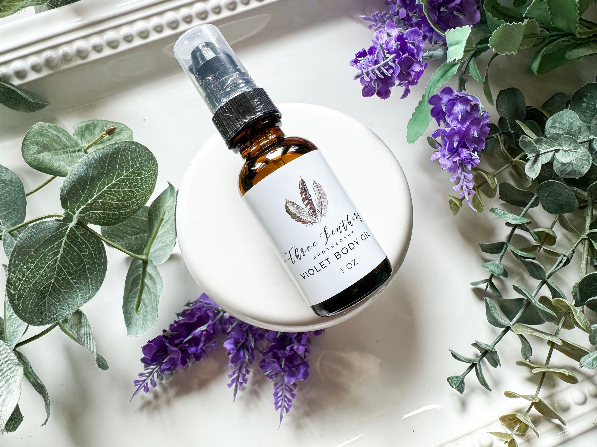 Violet Limited Edition Egyptian Body Oil 1oz|| Three Feathers Apothecary