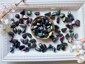 Aura Obsidian Tumbled Stones