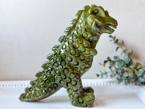 Xiuyan Jade Monster Dinosaur Guardian Carving