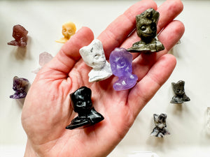 Mini Groot Crystal Carving