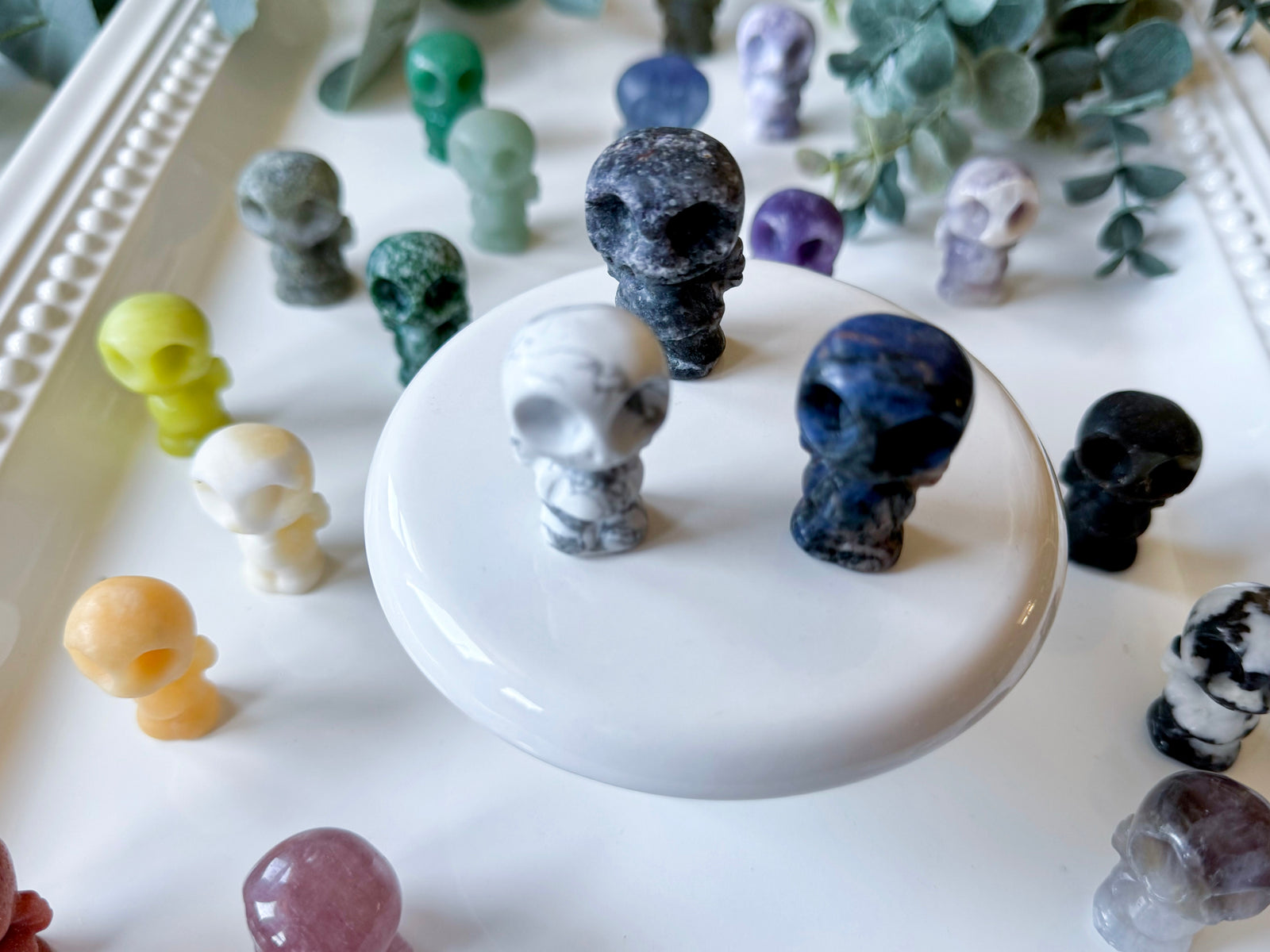 Mini Jack Skeleton Standing Crystal Carving