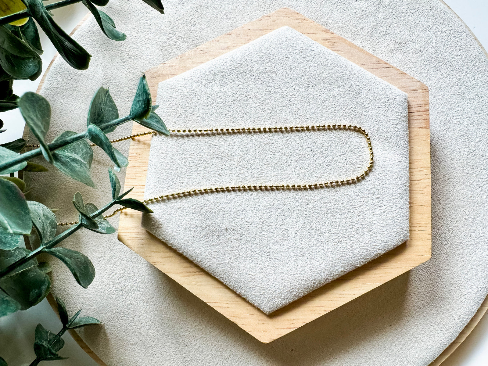 18" Gold Plated Copper Chain - Ball Chain