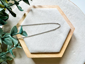 18" Silver Plated Copper Chain - Link Chain