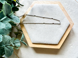 18" Silver Plated Copper Chain - Satellite Chain - Small