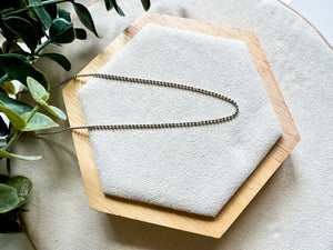 18" Silver Plated Copper Chain - Ball Chain