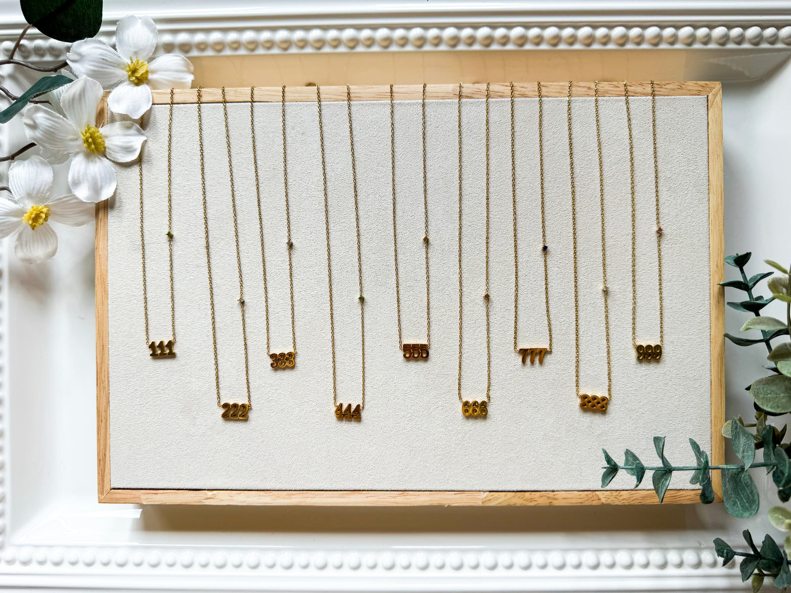 Angel Number Dainty 18K Gold Plated Necklace