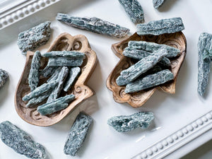 Raw Green Kyanite Blades