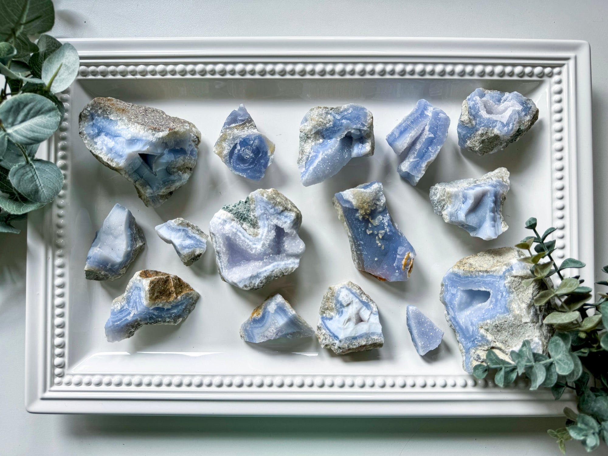 Druzy Blue Lace Agate Raw
