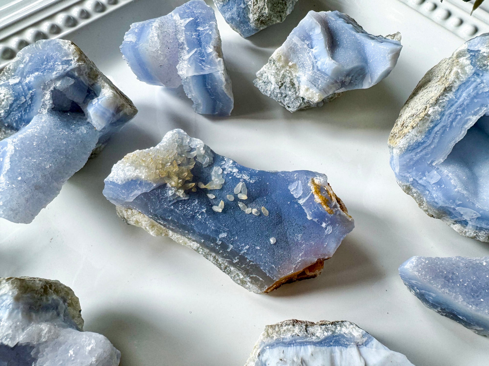 Druzy Blue Lace Agate Raw