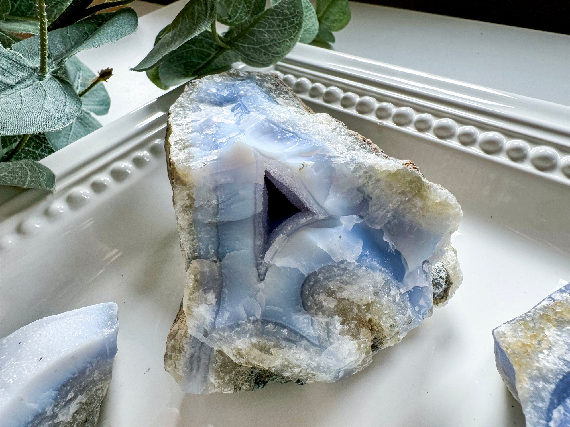 Druzy Blue Lace Agate Raw