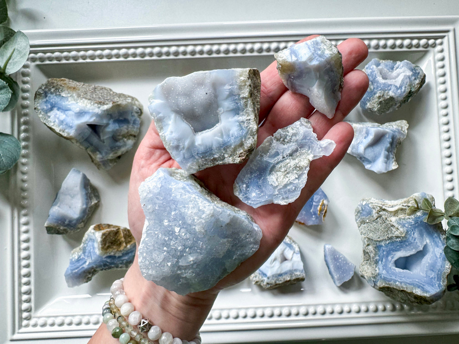 Druzy Blue Lace Agate Raw