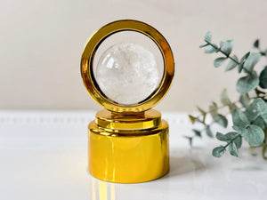 Illuminated Ring Rotating Sphere Stand