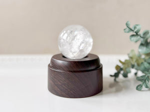 Illuminated Rotating Sphere Stand