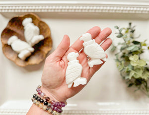 Inca Condor Carving White Onyx Totem || Peru