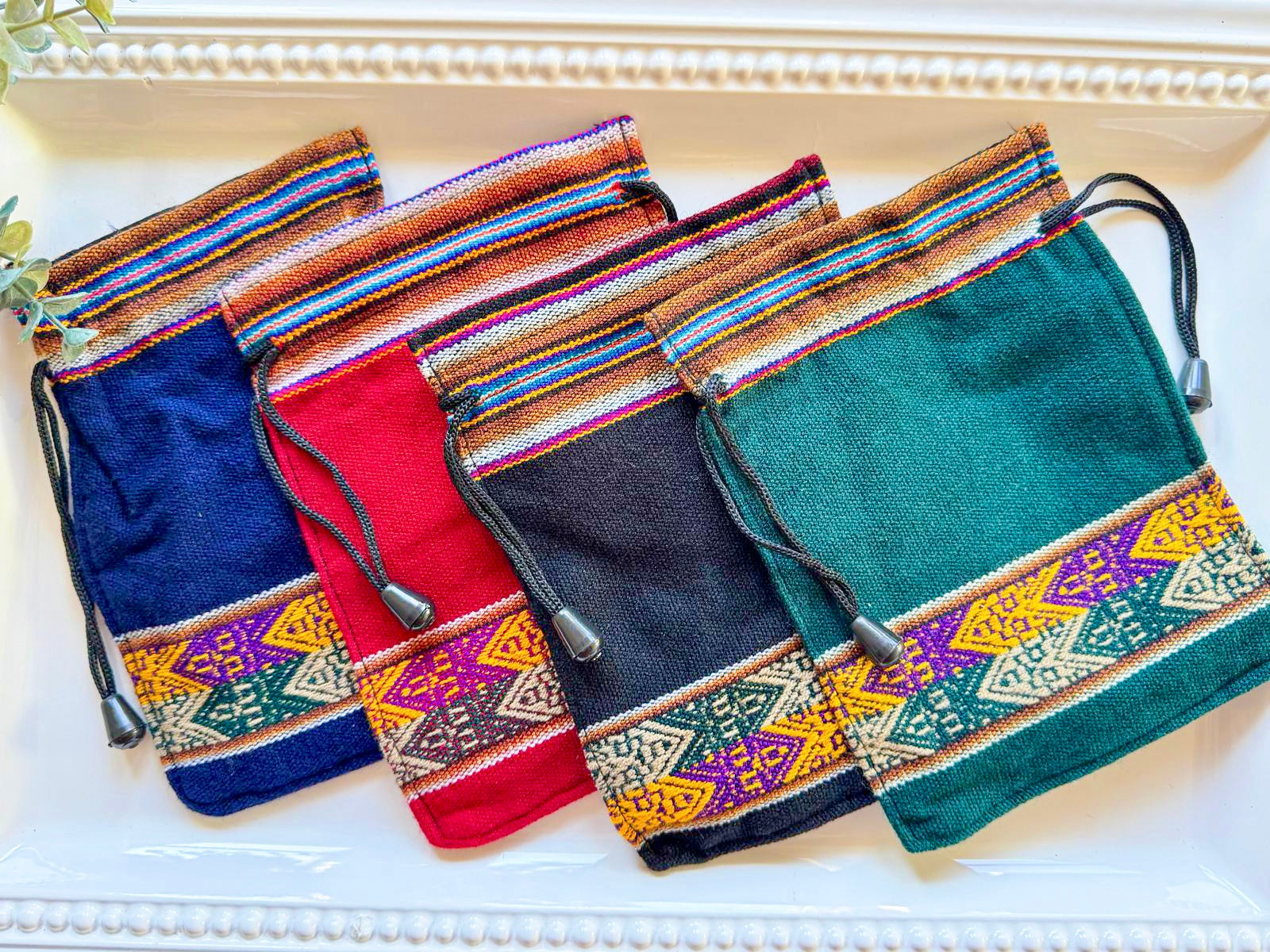 Inca Drawstring Pouch Bag || Peru