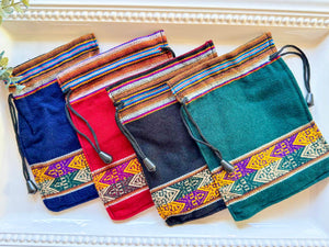 Inca Drawstring Pouch Bag || Peru