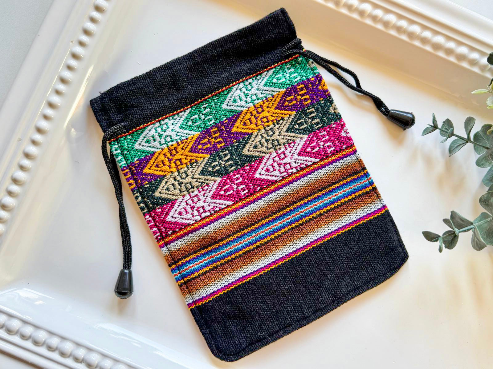 Inca Drawstring Pouch Bag || Peru