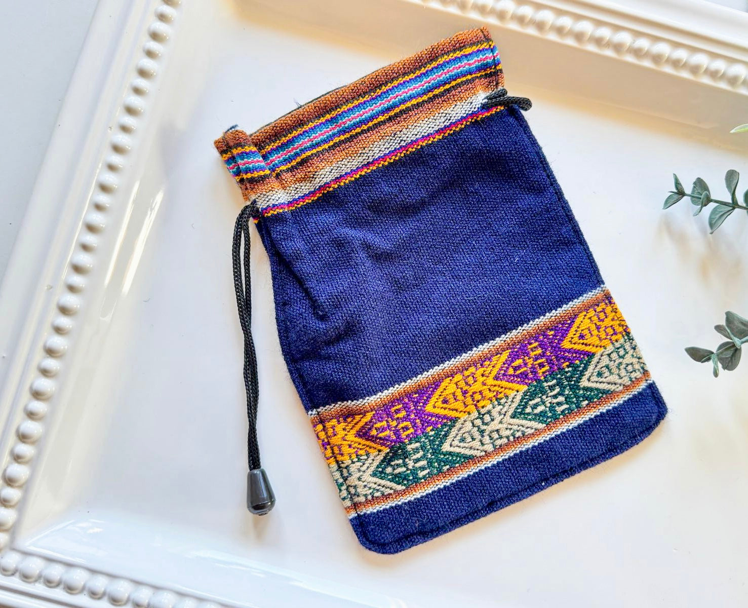 Inca Drawstring Pouch Bag || Peru