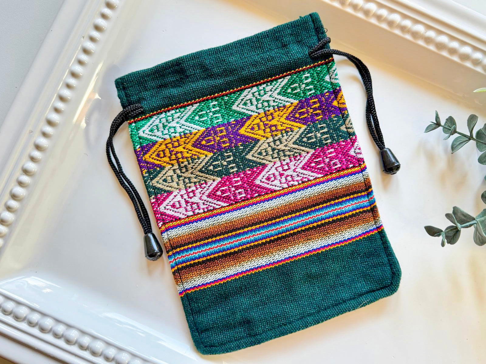 Inca Drawstring Pouch Bag || Peru