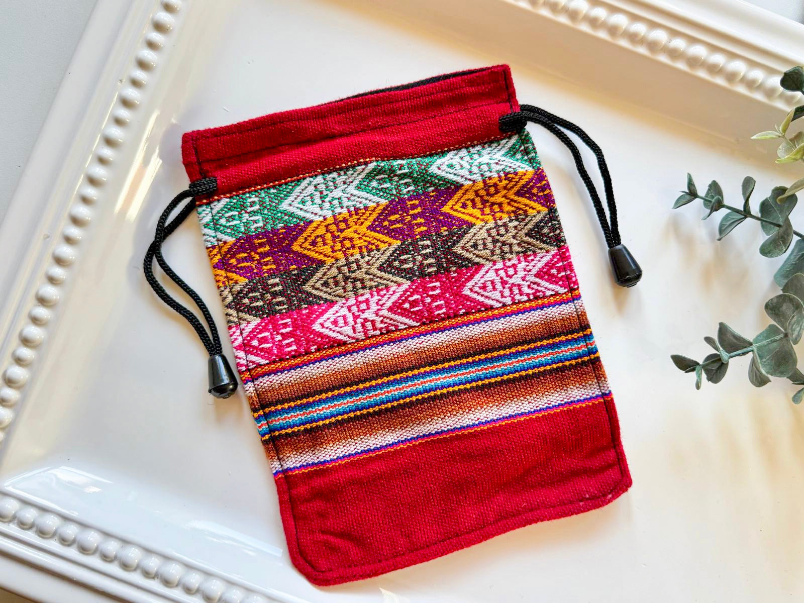 Inca Drawstring Pouch Bag || Peru