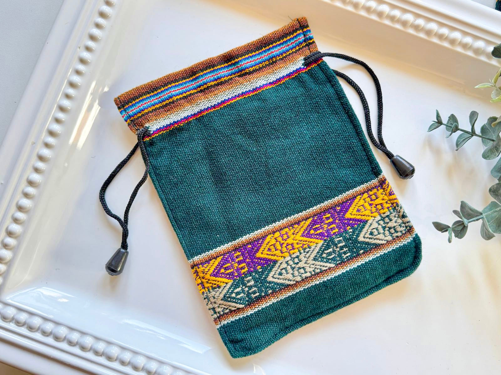 Inca Drawstring Pouch Bag || Peru