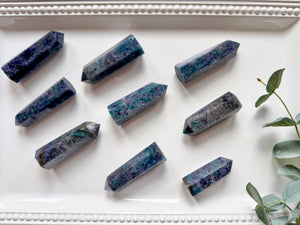 Iolite with Blue Apatite Point