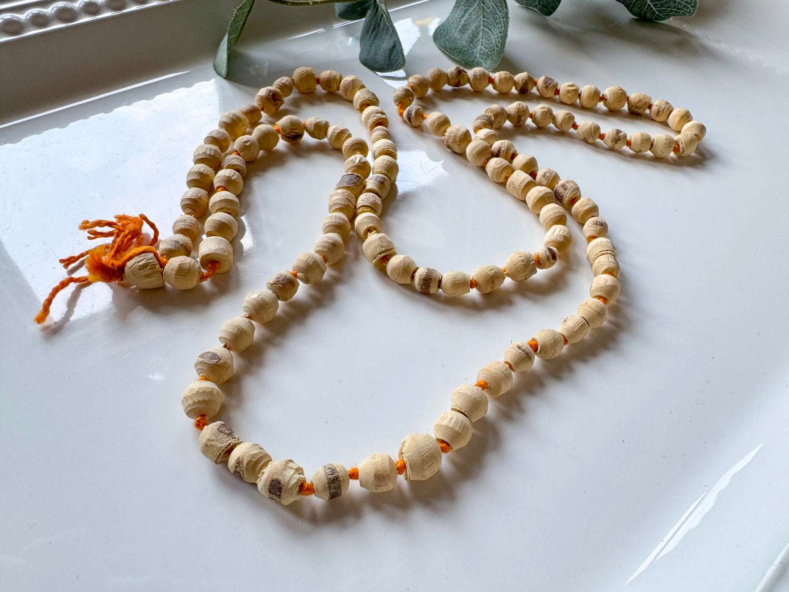 Japamala Beads || Tulsi Holy Basil Wood