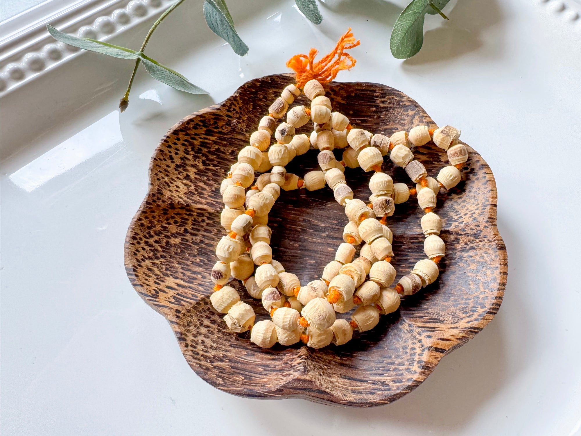 Japamala Beads || Tulsi Holy Basil Wood
