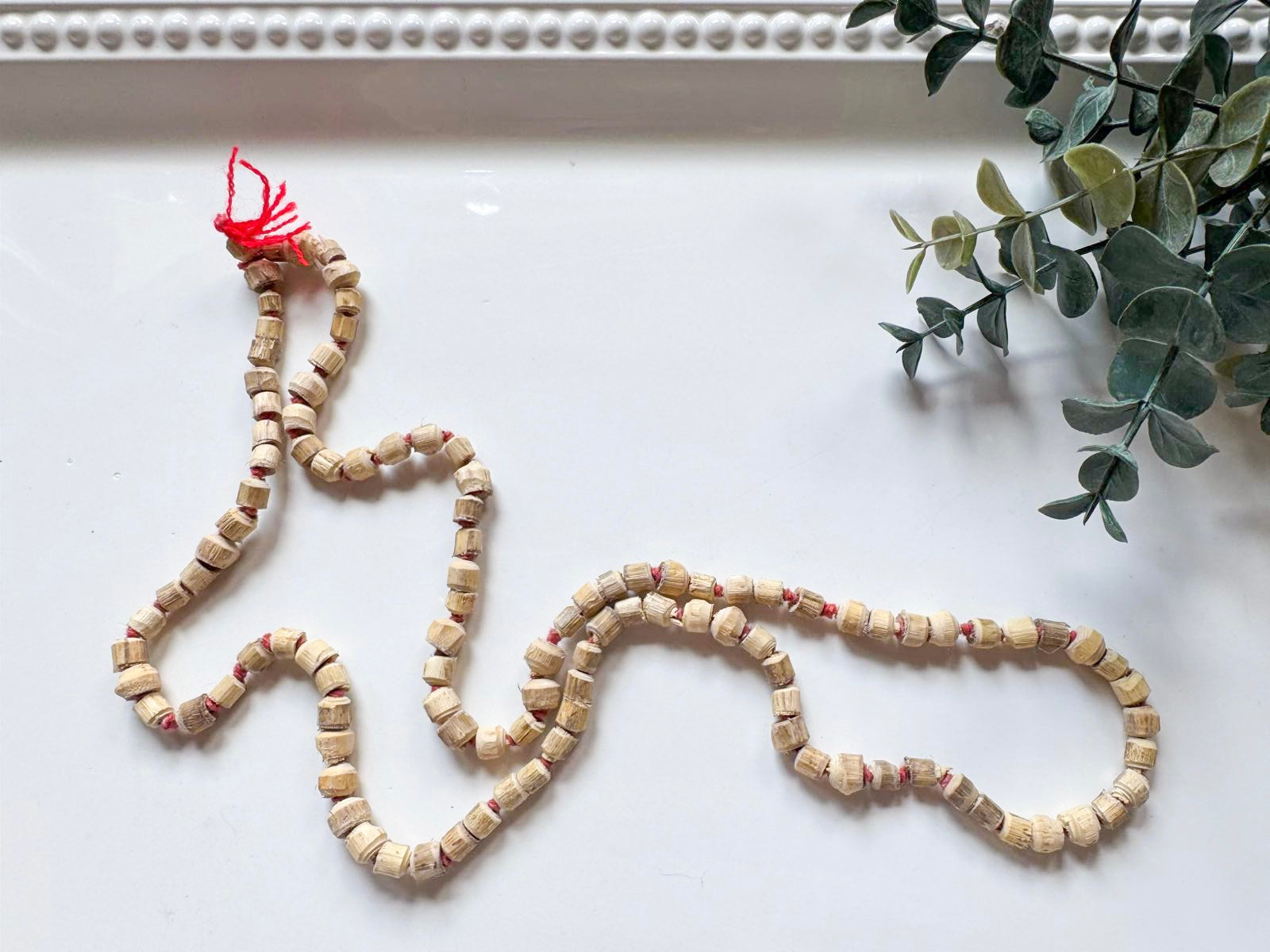 Japamala Beads || Tulsi Holy Basil Wood || 30"