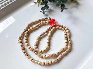 Japamala Beads || Tulsi Holy Basil Wood || 30"
