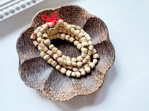 Japamala Beads || Tulsi Holy Basil Wood || 30"