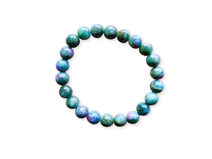 July Bracelet Stack || Ruby in Fuchsite, Amazonite & Moonstone Beaded Bracelet || Reiki Infused