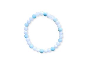 July Bracelet Stack || Ruby in Fuchsite, Amazonite & Moonstone Beaded Bracelet || Reiki Infused