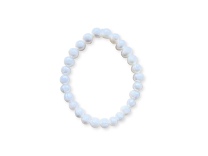 June Bracelet Stack || Mother of Pearl & Moonstone Beaded Bracelet || Reiki Infused