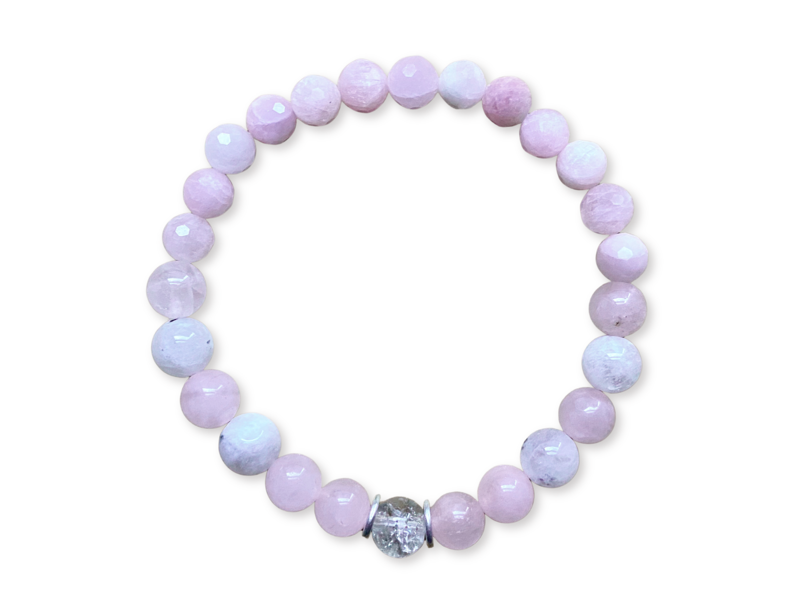 Kunzite, Clear Quartz, Rose Quartz & Rainbow Moonstone || Reiki Infused