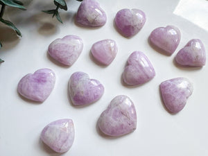 Kunzite Mini Flat Back Heart