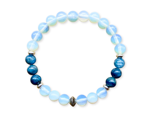 Kyanite & Opalite Crystal Bracelet || Reiki Infused