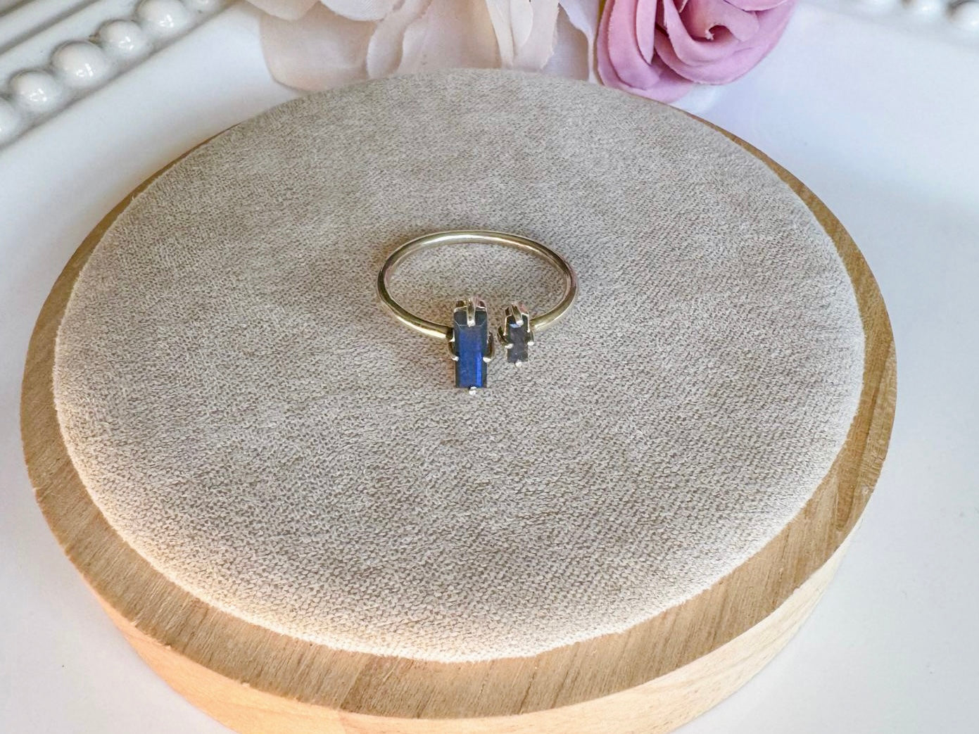 Labradorite Adjustable Sterling Ring