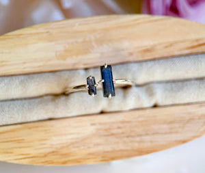 Labradorite Adjustable Sterling Ring