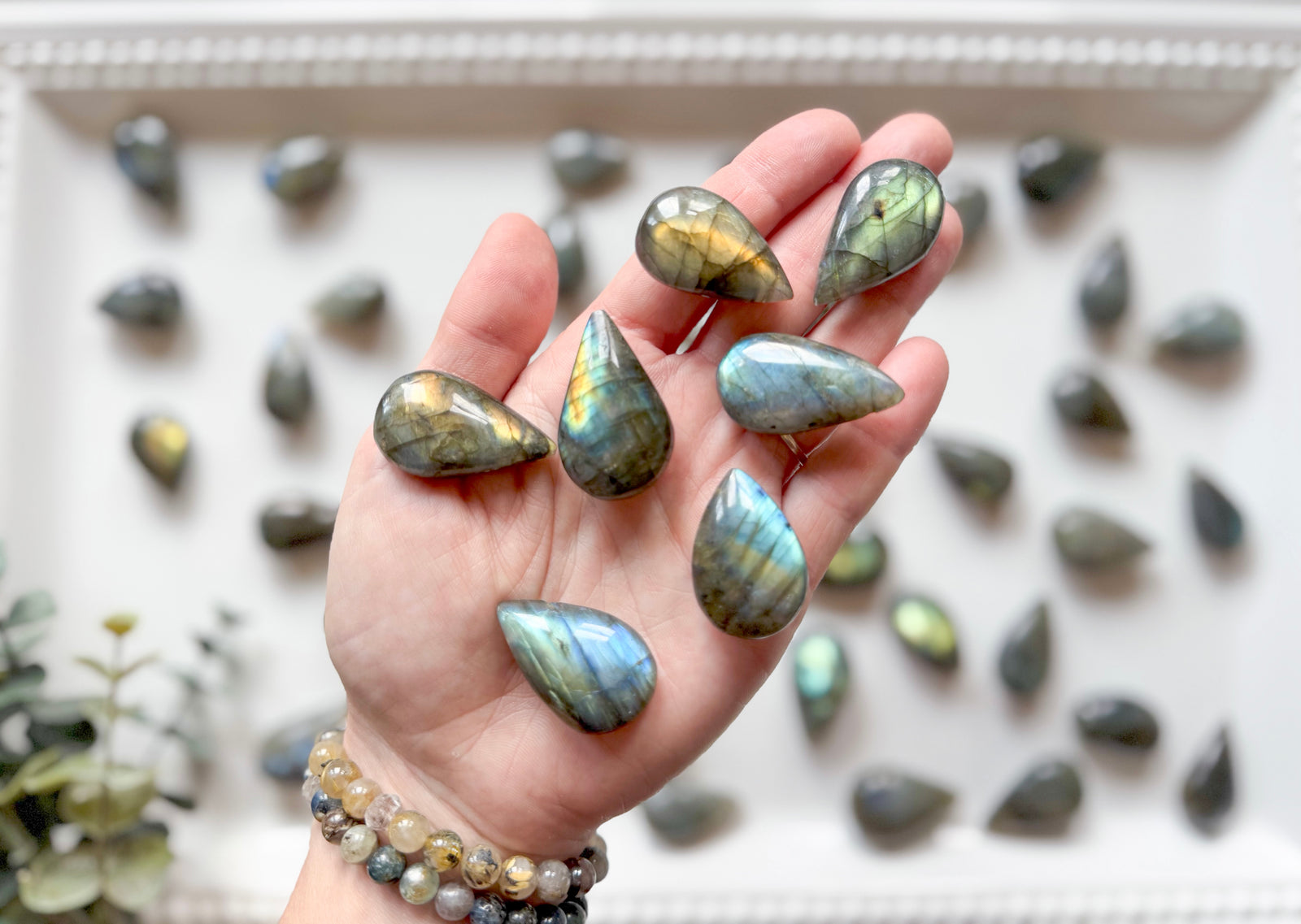 Labradorite Dew Drop || Drilled