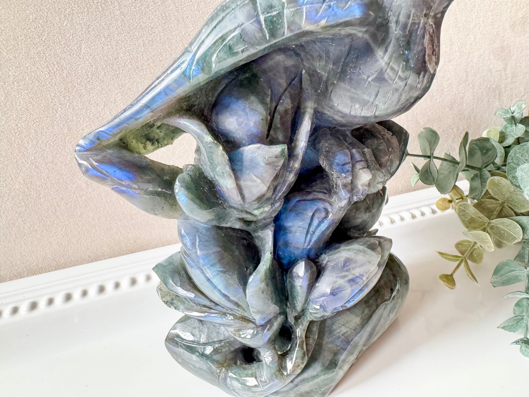 Labradorite Eagle Carving
