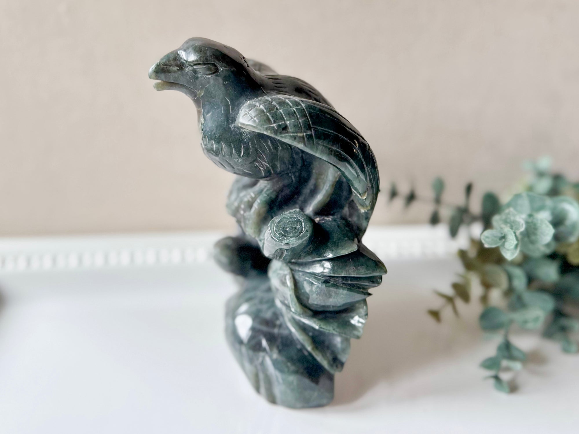 Labradorite Eagle Carving