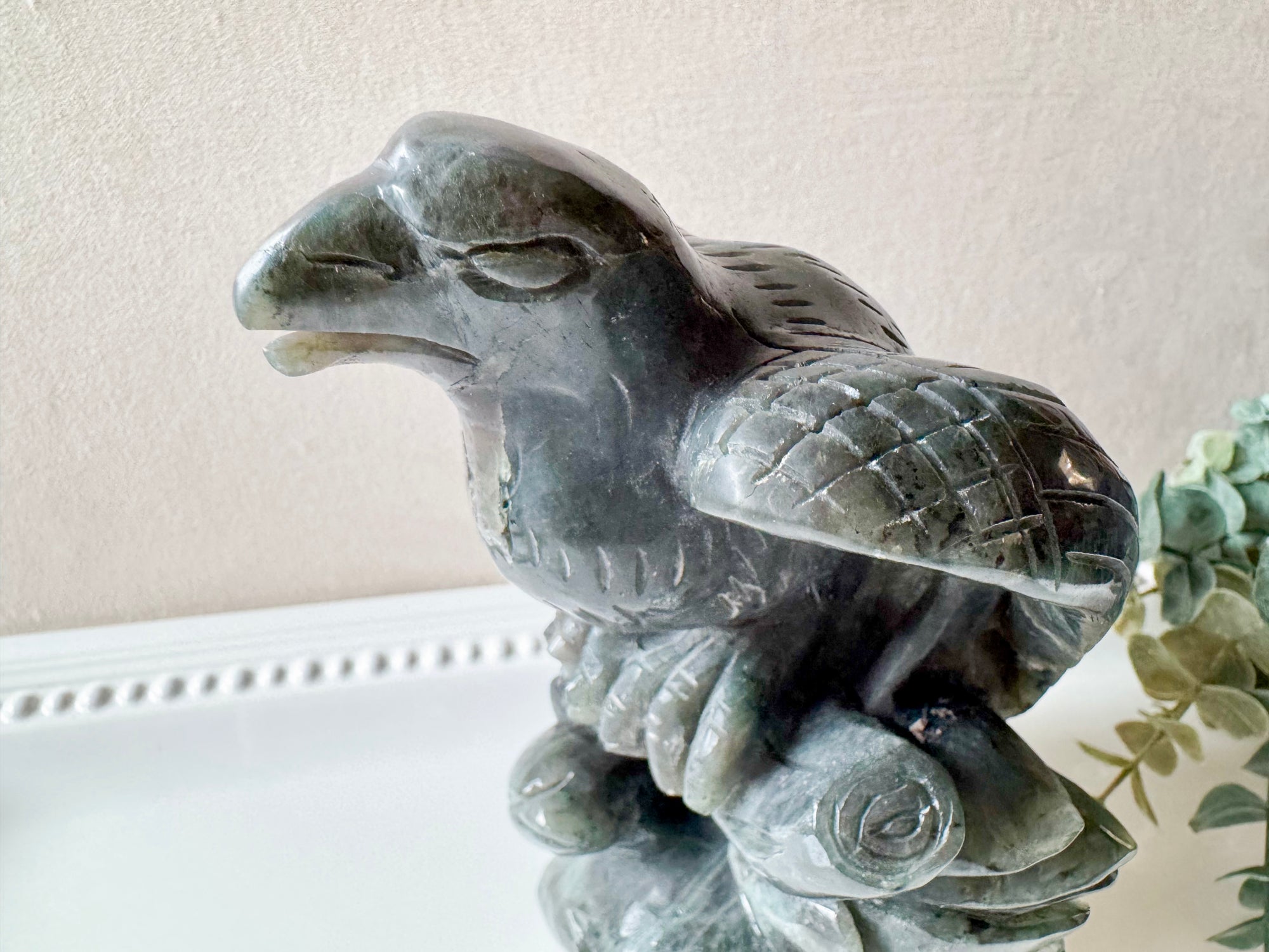 Labradorite Eagle Carving