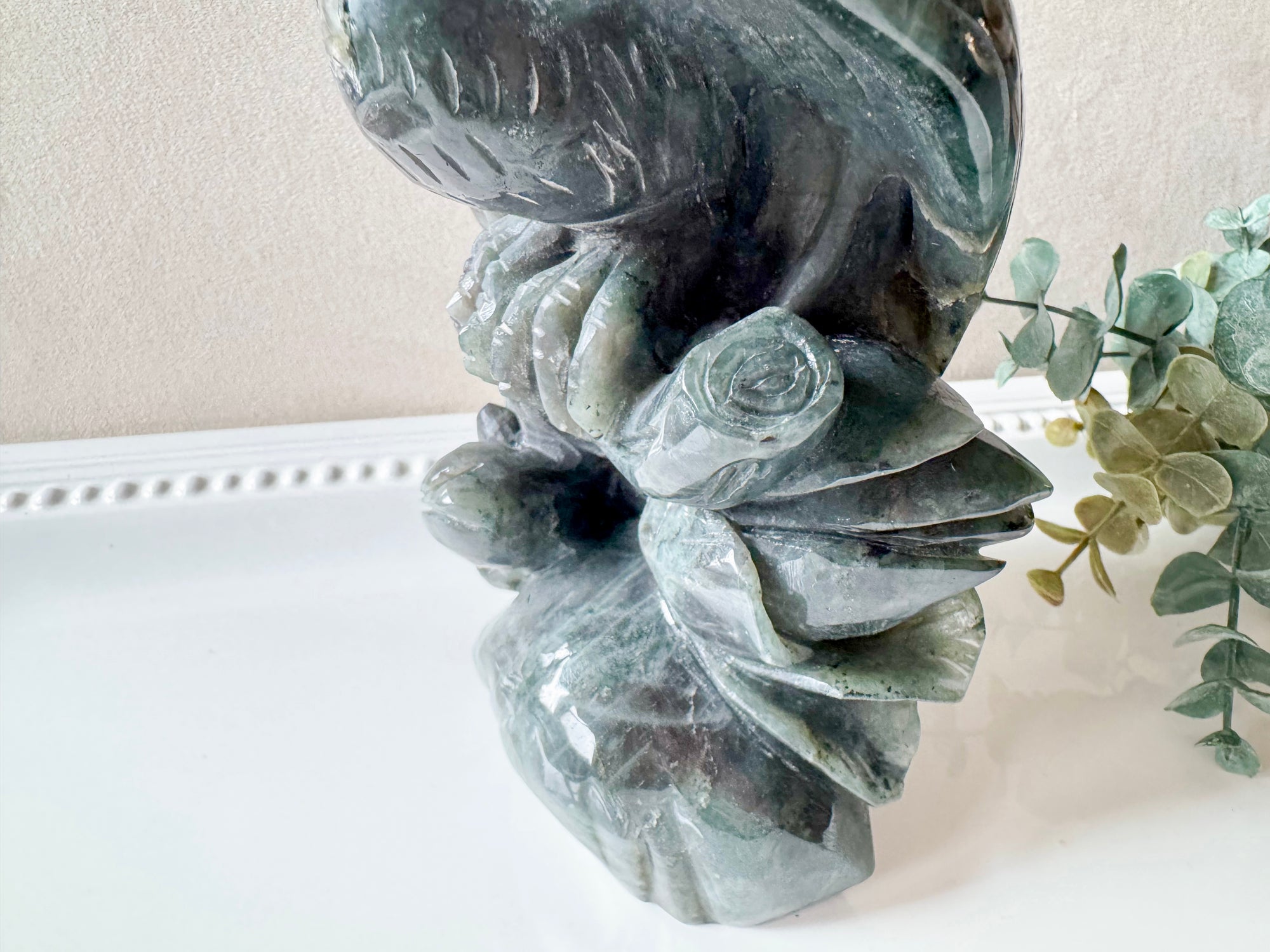 Labradorite Eagle Carving